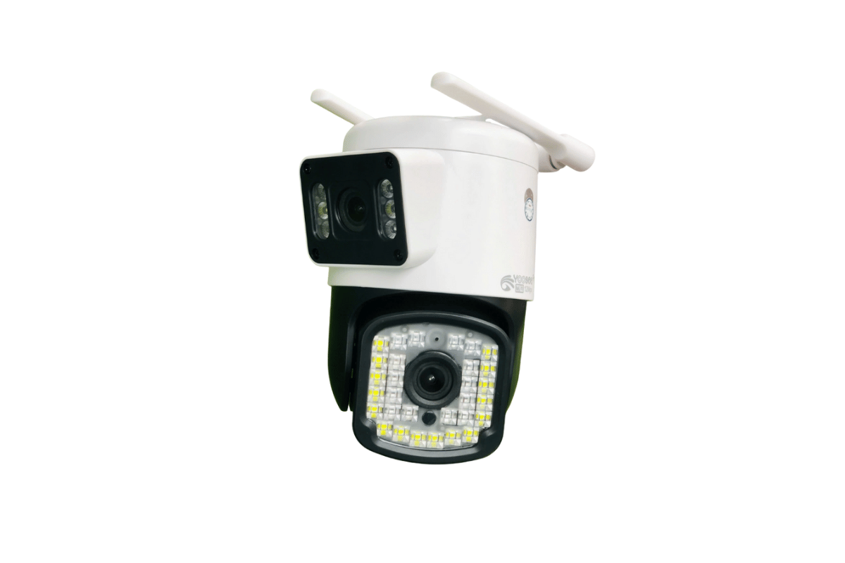 Camera Wifi 12MP 4K Yoosee F36D-White / Black | Ngoài trời | 2 ống kính 2 khung hình