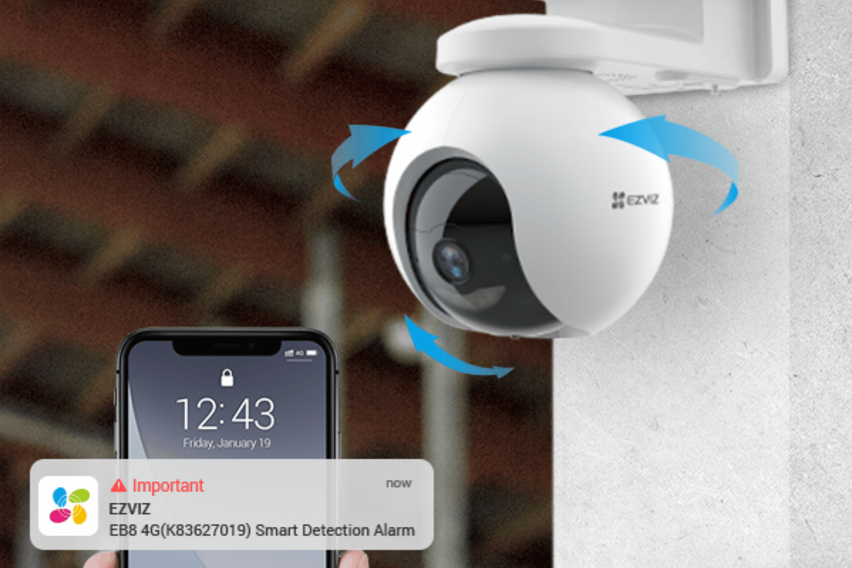 Camera chuẩn 4G có sẵn PIN và SOLAR EZVIZ EB8-4G-2K - Ngoài Trời-1