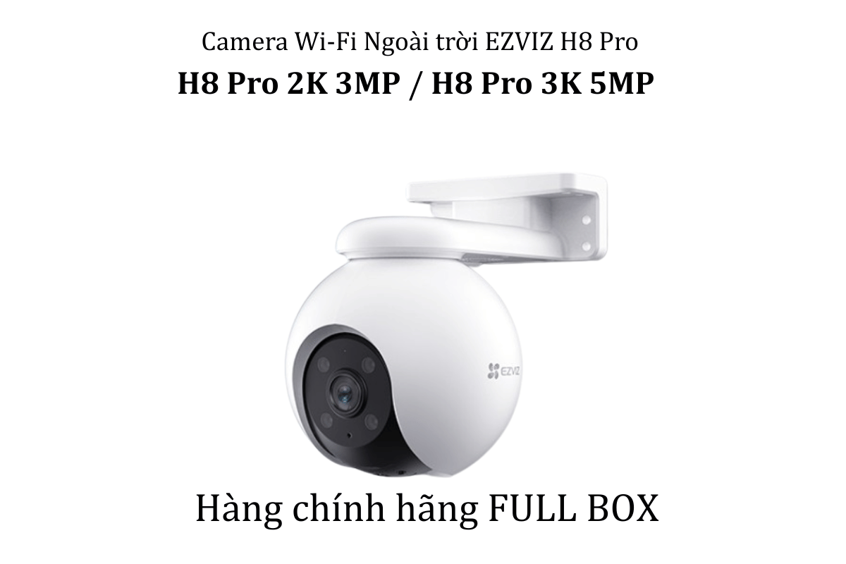 Camera Wi-Fi Ngoài trời EZVIZ H8 Pro 3MP 2K – Hàng chính hãng