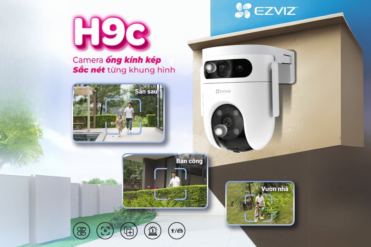 Camera wifi Ezviz ngoài trời H9C 6MP Dual 2K chính hãng, đàm thoại, màu đêm-1