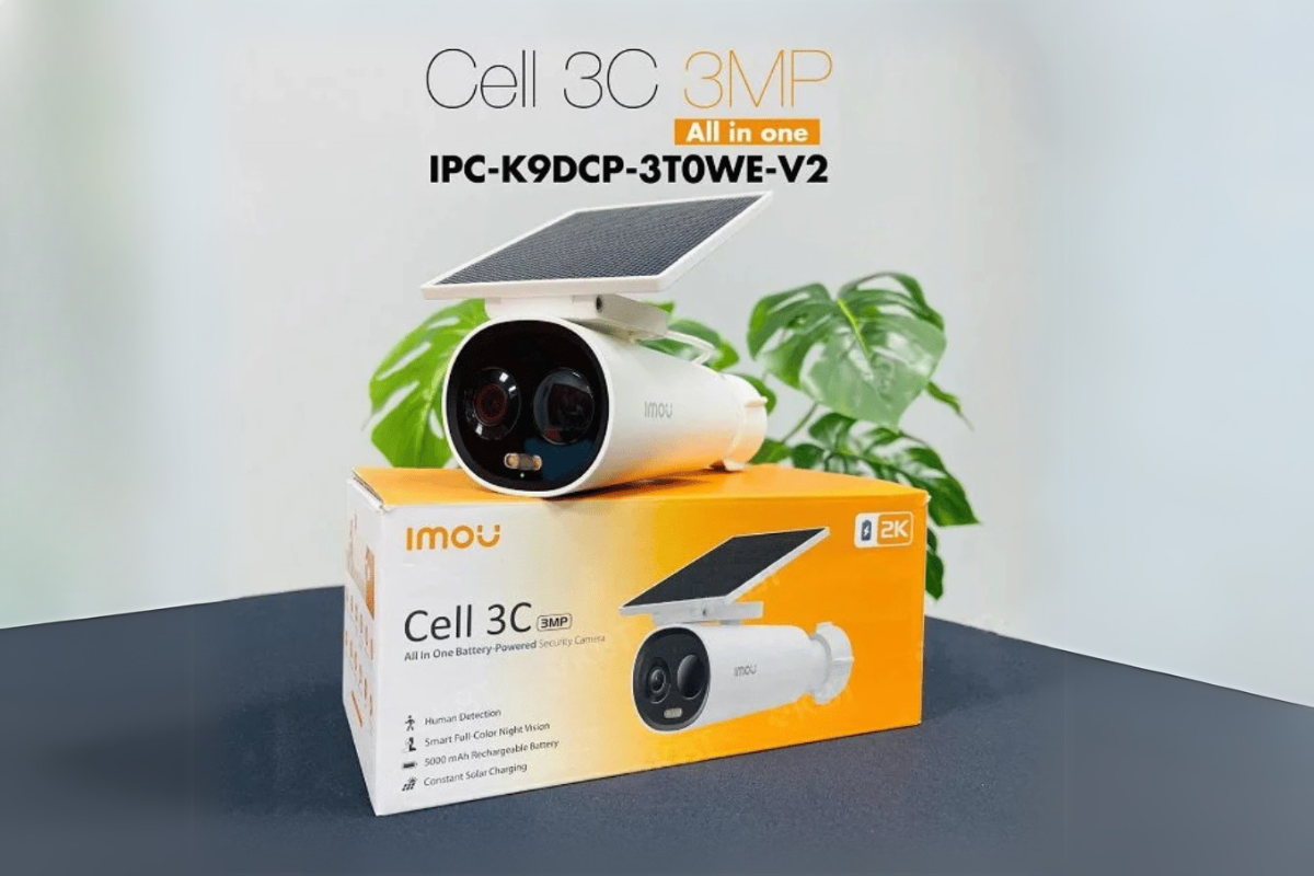 Camera pin tích hợp solar tấn pin mặt trời Cell 3C IMOU IPC-K9DCP-3T0WE-V2 2K 3MP - Ngoài Trời-2