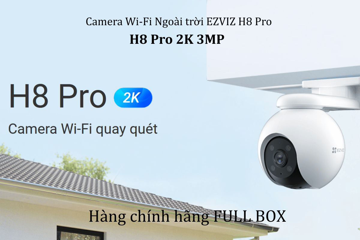 Camera Wi-Fi Ngoài trời EZVIZ H8 Pro 3MP 2K – Hàng chính hãng-1