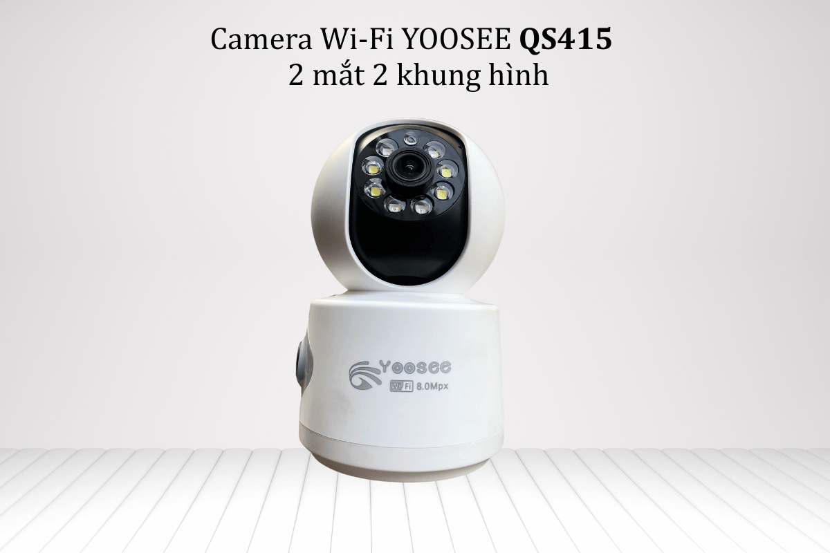 Camera Wi-Fi YOOSEE QS415 - 2 mắt 2 khung hình, có màu ban đêm-1