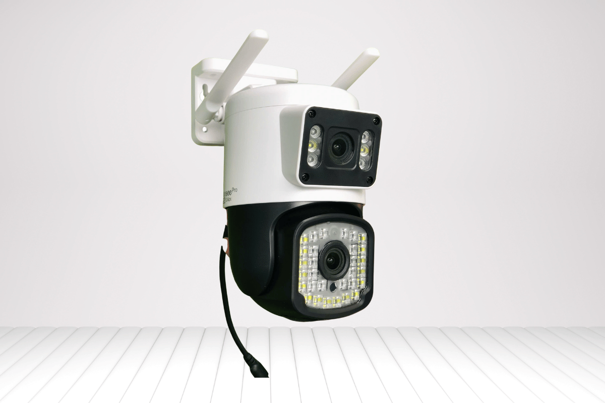 Camera Wifi 12MP 4K Yoosee F36D-White / Black | Ngoài trời | 2 ống kính 2 khung hình-5