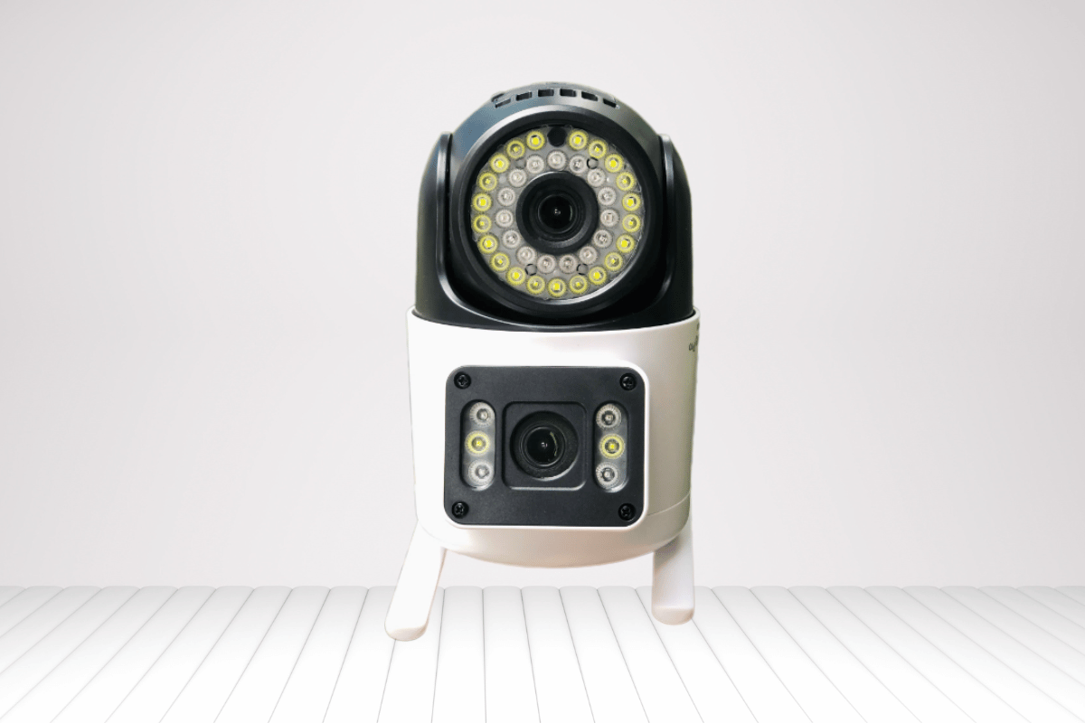 Camera Wifi 8MP Yoosee Q42D quốc dân | 4K | Ngoài trời 2 ống kính 2 khung hình-1