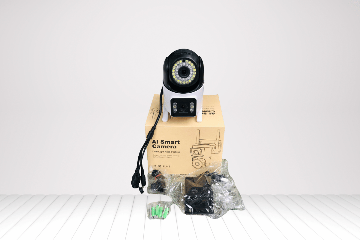 Camera Wifi 8MP Yoosee Q42D quốc dân | 4K | Ngoài trời 2 ống kính 2 khung hình-2