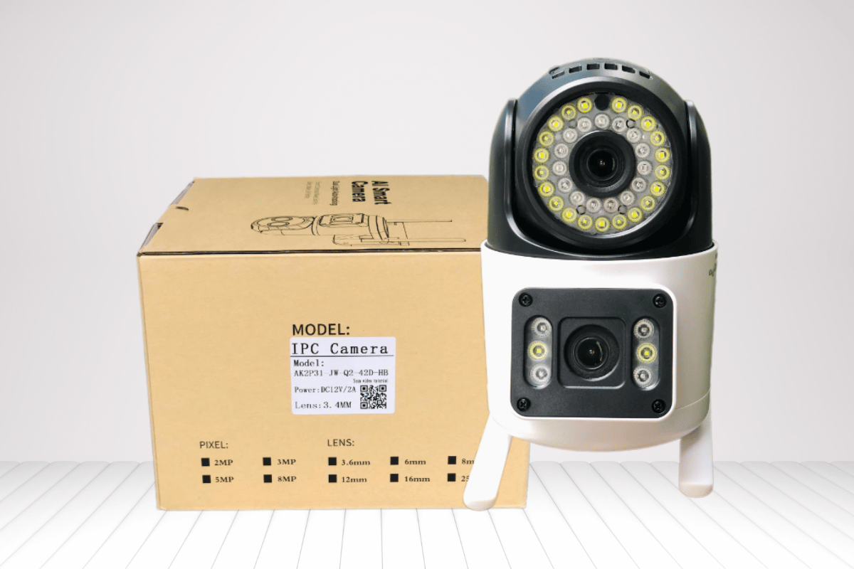 Camera Wifi 8MP Yoosee Q42D quốc dân | 4K | Ngoài trời 2 ống kính 2 khung hình-3