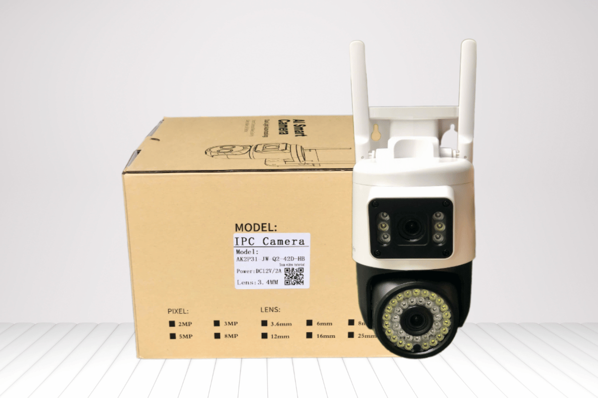 Camera Wifi 8MP Yoosee Q42D quốc dân | 4K | Ngoài trời 2 ống kính 2 khung hình-4