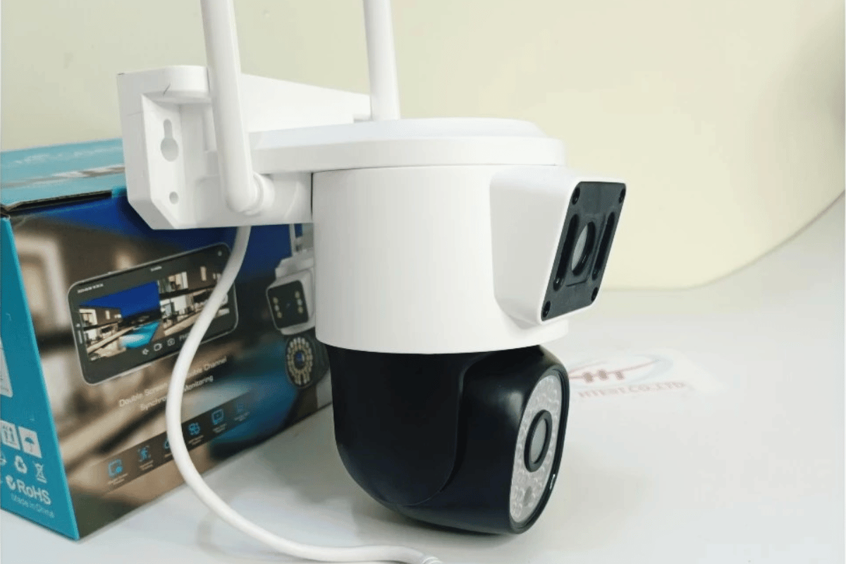 Camera Wifi 9MP Yoosee QPT366-B ĐÈN BÁO ĐỘNG ĐỎ / QPT366 | 4K | Ngoài trời | 2 ống kính 2 khung hình-2