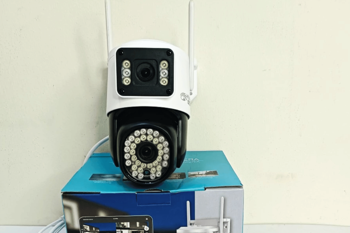 Camera Wifi 9MP Yoosee QPT366-B ĐÈN BÁO ĐỘNG ĐỎ / QPT366 | 4K | Ngoài trời | 2 ống kính 2 khung hình-3