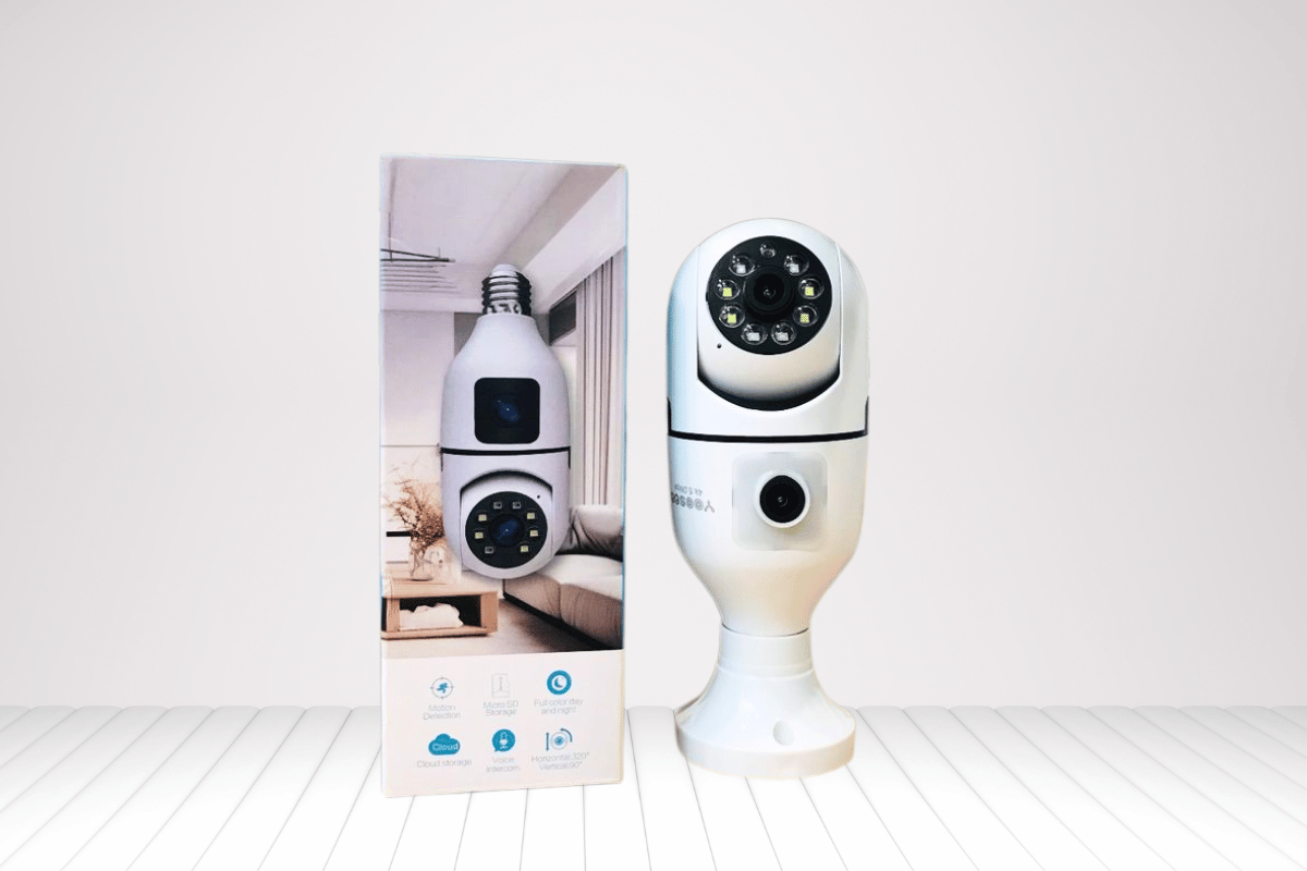 Camera Wifi BÓNG ĐÈN 2 MẮT YOOSEE QS211 - lắp trực tiếp vào chui E27 có sẵn ở nhà, có màu ban đêm-3