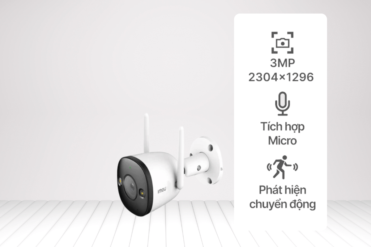 Camera wifi cố định 3MP IMOU F32P | Ban đêm Hồng ngoại | Tích hợp micro - Ngoài Trời-5