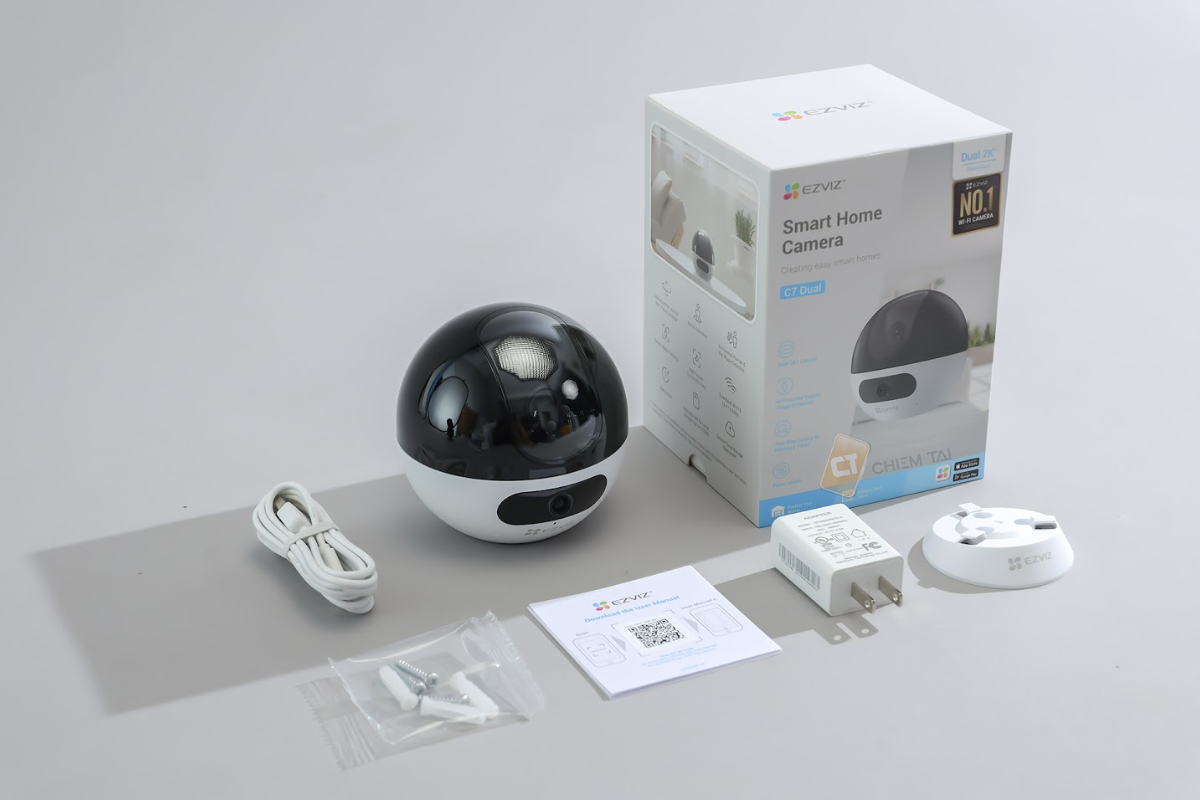 Camera WiFi EZVIZ CS-C7 8MP – Ống Kính Kép, Hình Ảnh 4K, Giám Sát Thông Minh Toàn Diện-1