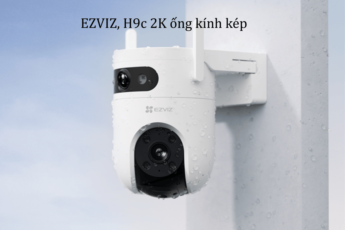 Camera Wifi EZVIZ H9C 2K- 3MP+3MP | 3K 5MP+5MP Dual 2 mắt camera 2 khung-1
