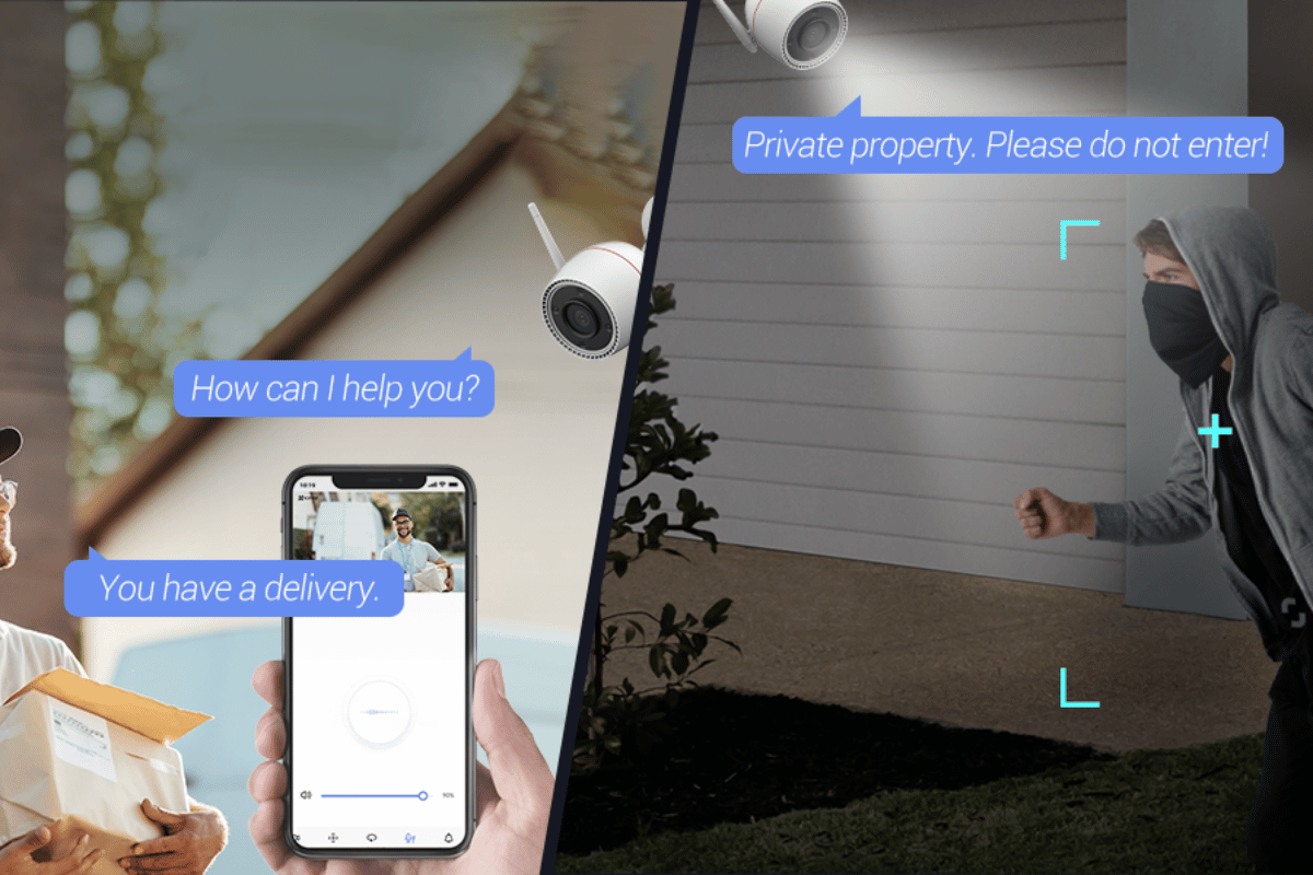 Camera wifi Ezviz ngoài trời H3c 2MP/3MP/4MP/5MP 2K 2K+ 3K, ghi âm, màu và không màu đêm-1