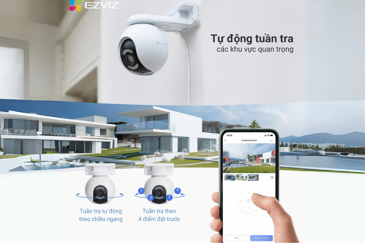 Camera Wifi 10MP EZVIZ H80X 2 ống kính Dual 4K(8MP+2MP), màu ban đêm - Ngoài Trời-2